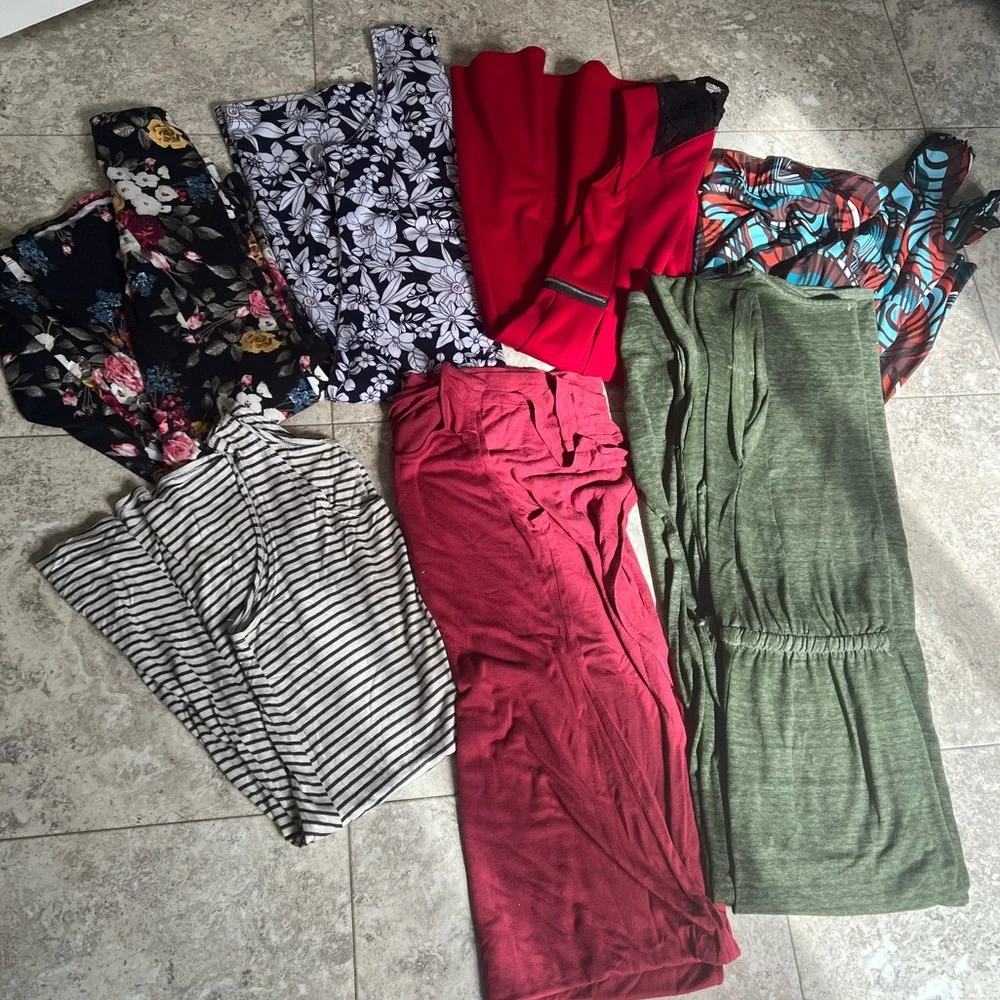 Bundle of medium and large dresses maxi midi junior size forever 21 mossimo - Picture 1 of 8